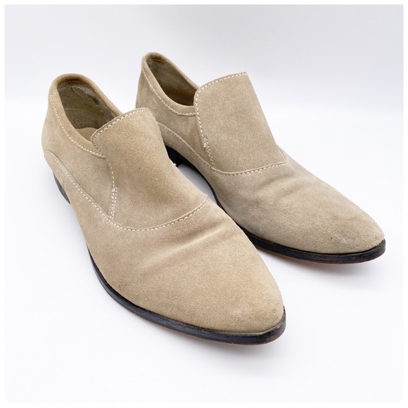 Free People Brady‎ Suede Loafers in Taupe Size 41.5 - Picture 4 of 14